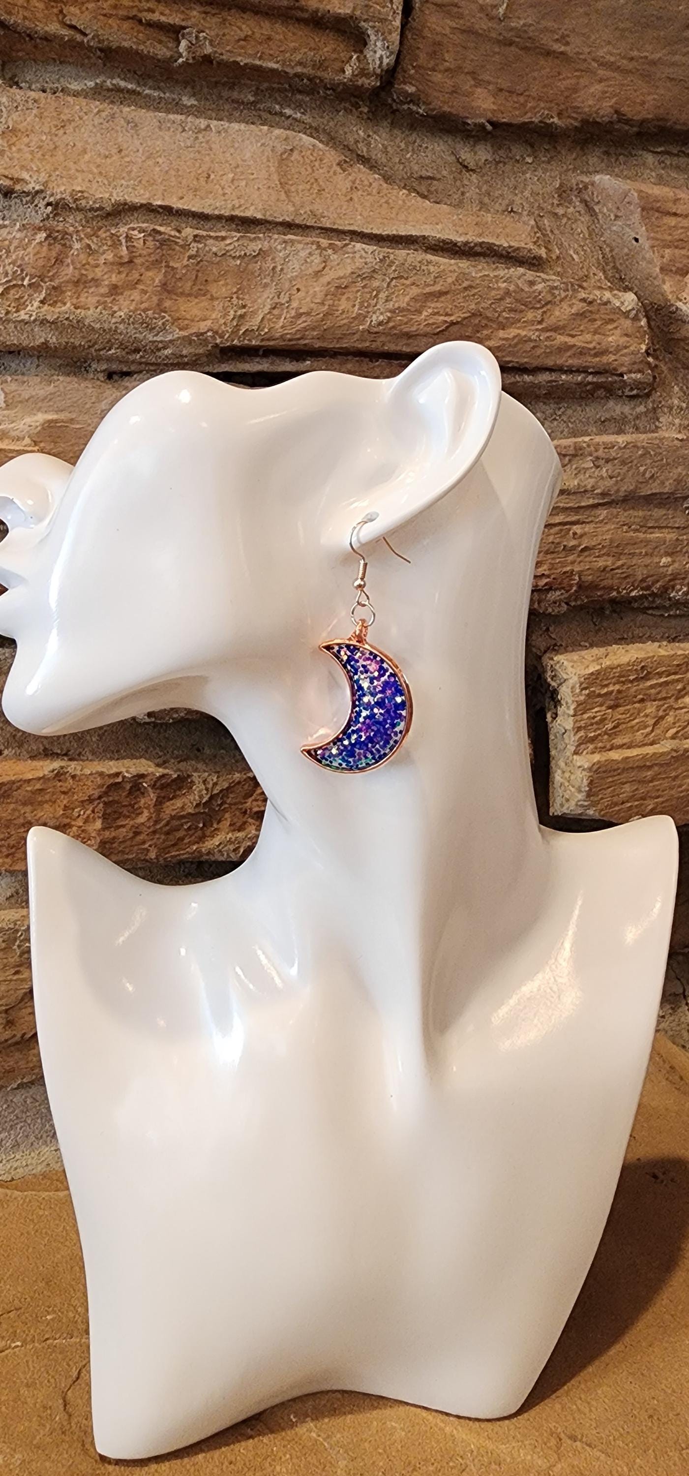 Blue Moon Dangle Earrings