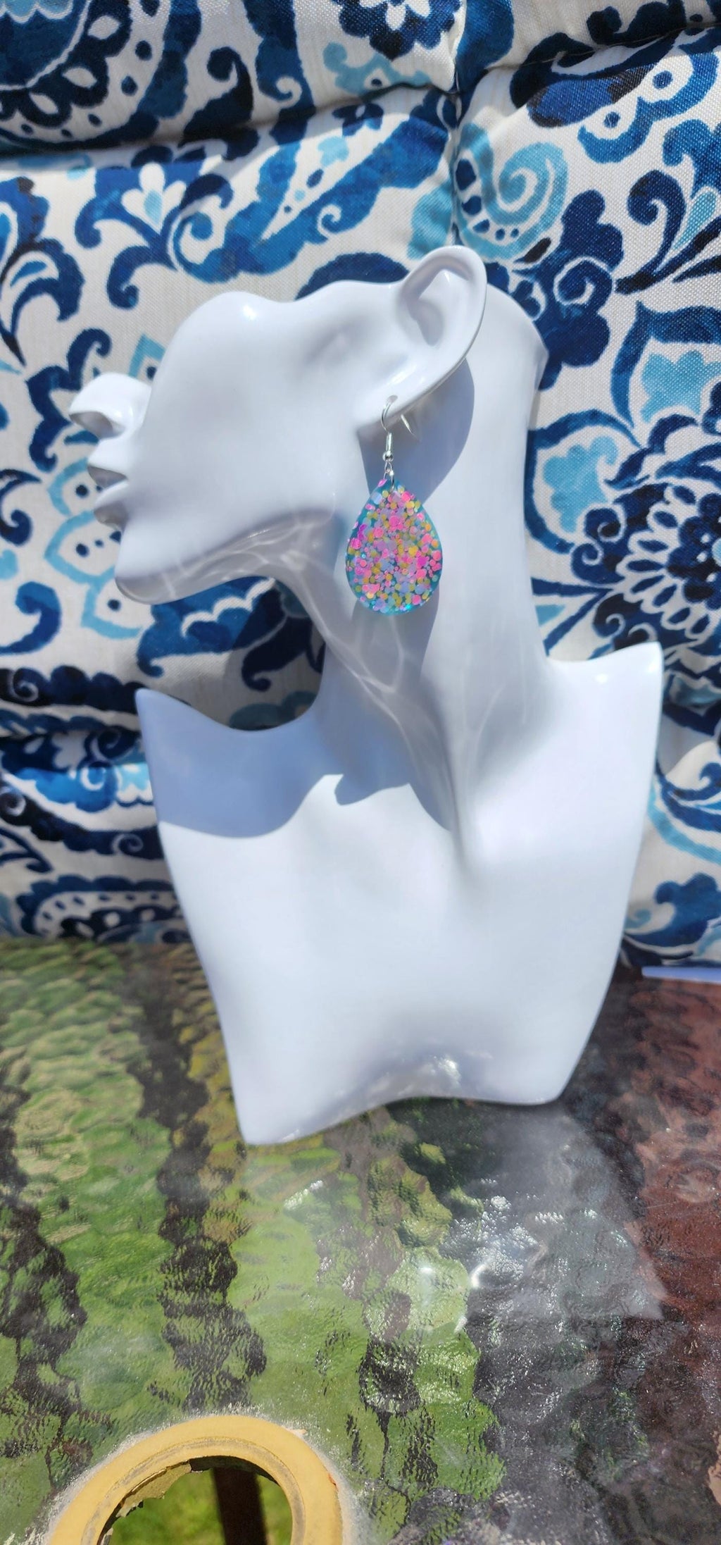 Confetti Teardrop Earrings