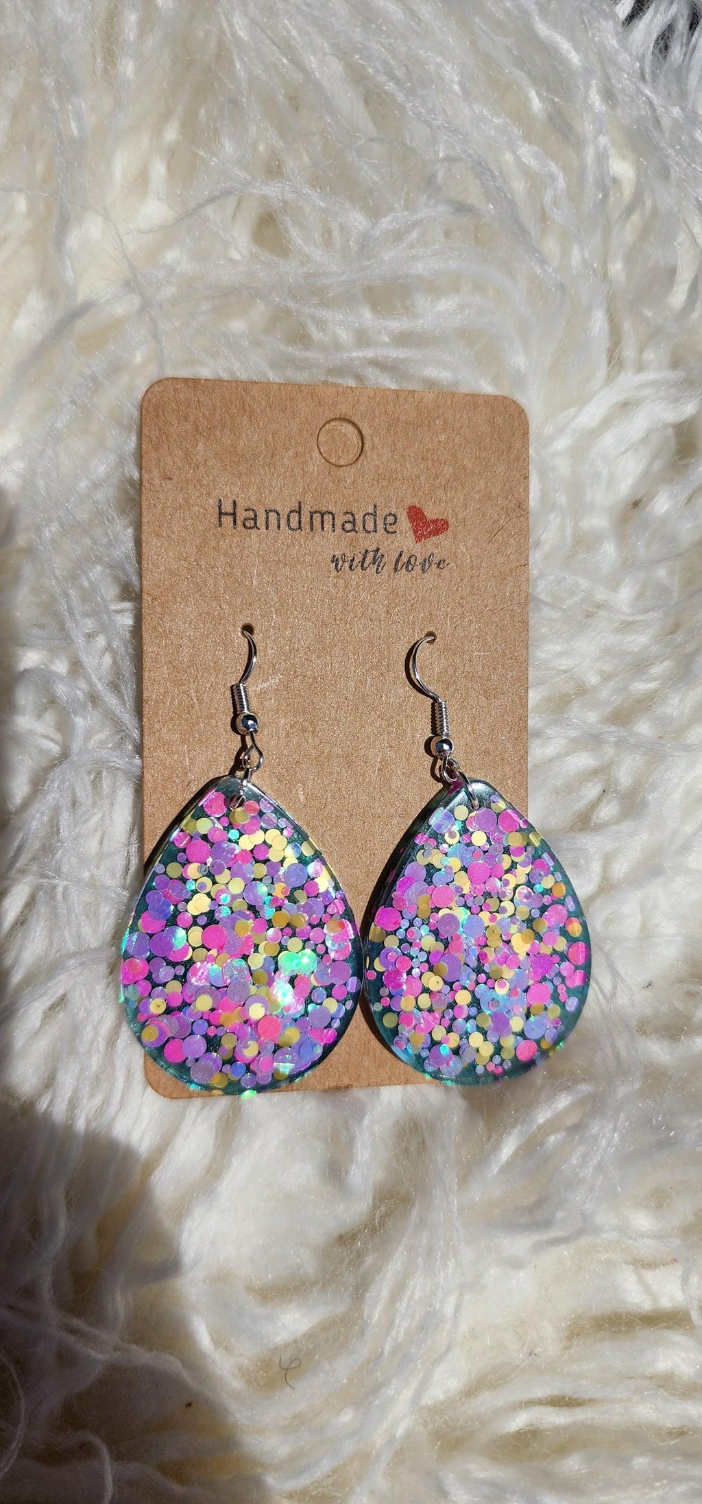 Confetti Teardrop Earrings
