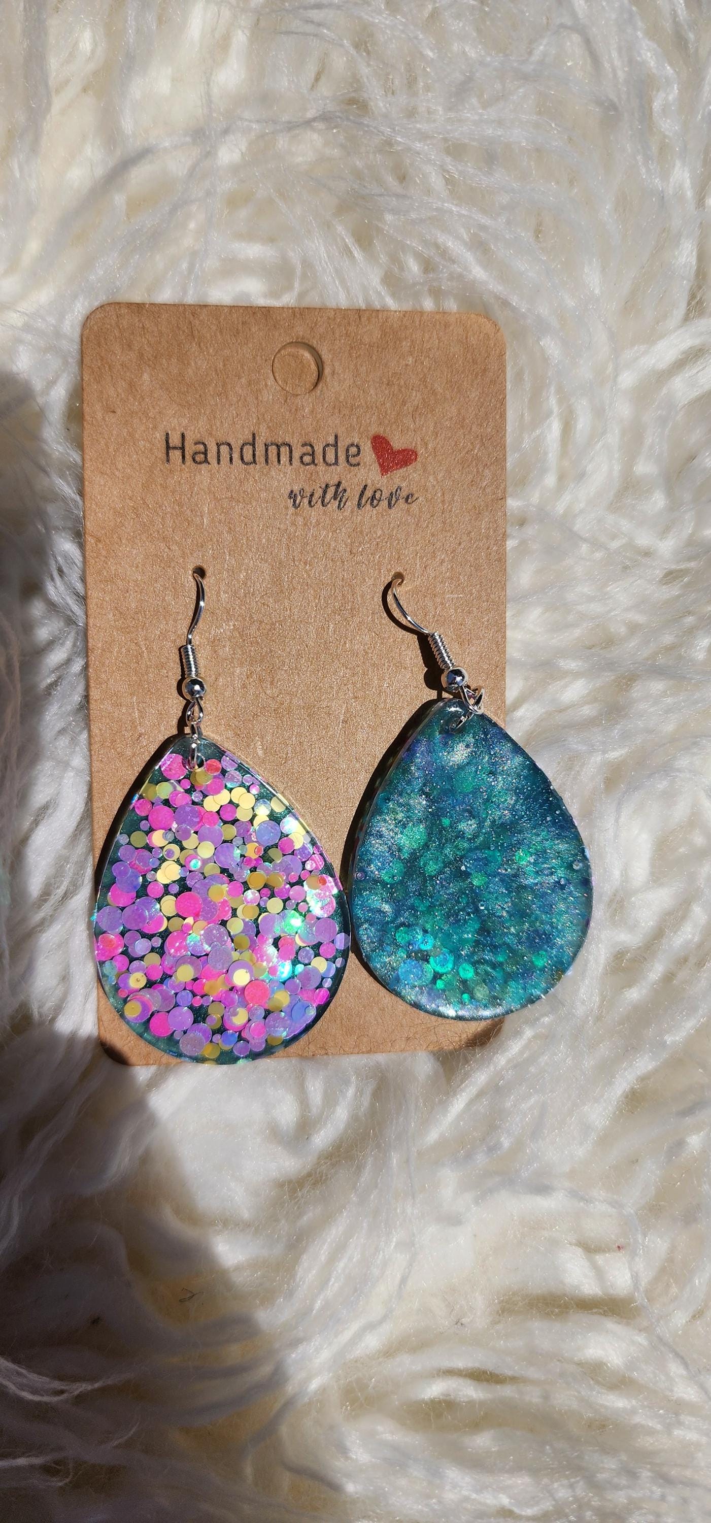 Confetti Teardrop Earrings