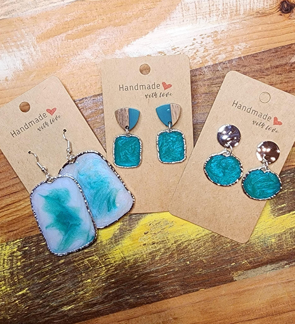 Petite Square Dangle Earrings