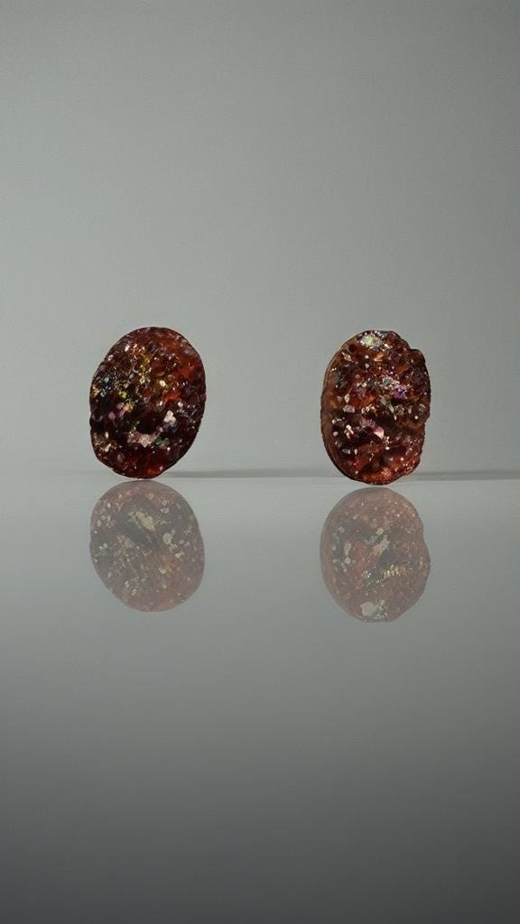 Geode Crystal Stud Earrings