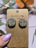 Druzy Crystal Stud Earrings