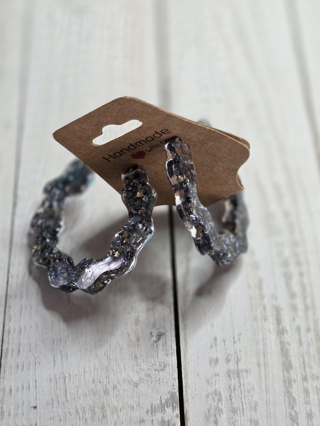 Glitter Hoop Earrings