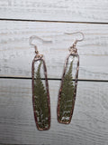 Rose Gold Fern Earrings