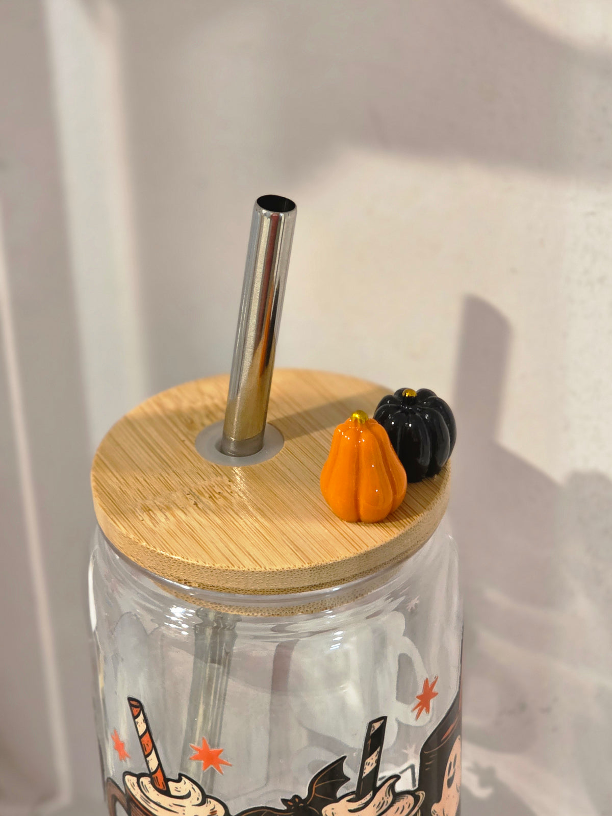 16 oz Black Cat & Spiderweb Halloween Tumbler
