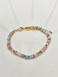 Light Pastel Adjustable Beaded Bracelet