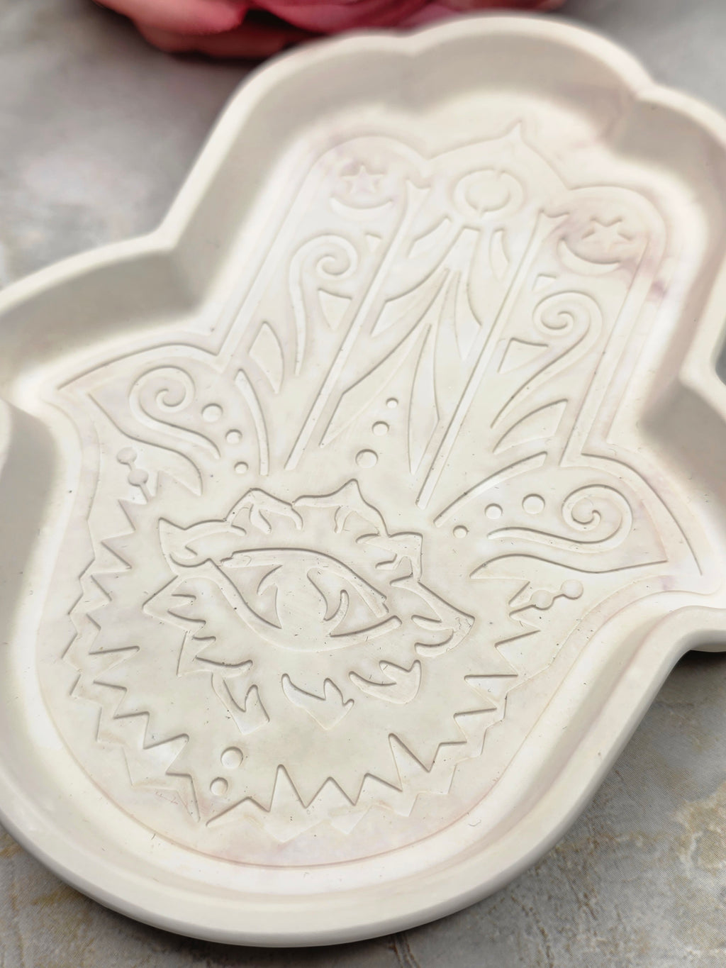 Hamsa Hand Trinket Tray | Eco Resin