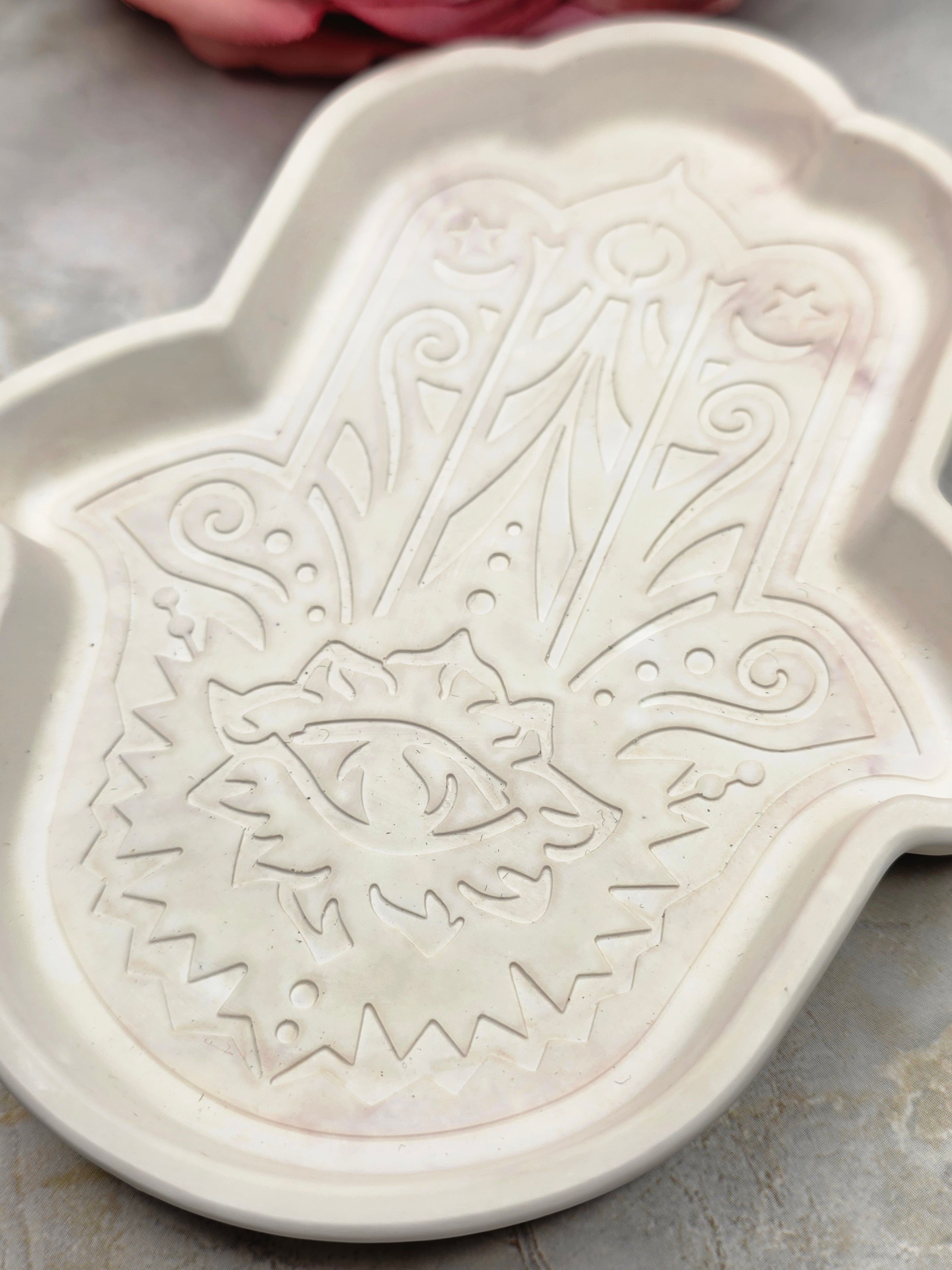 Hamsa Hand Trinket Tray | Eco Resin