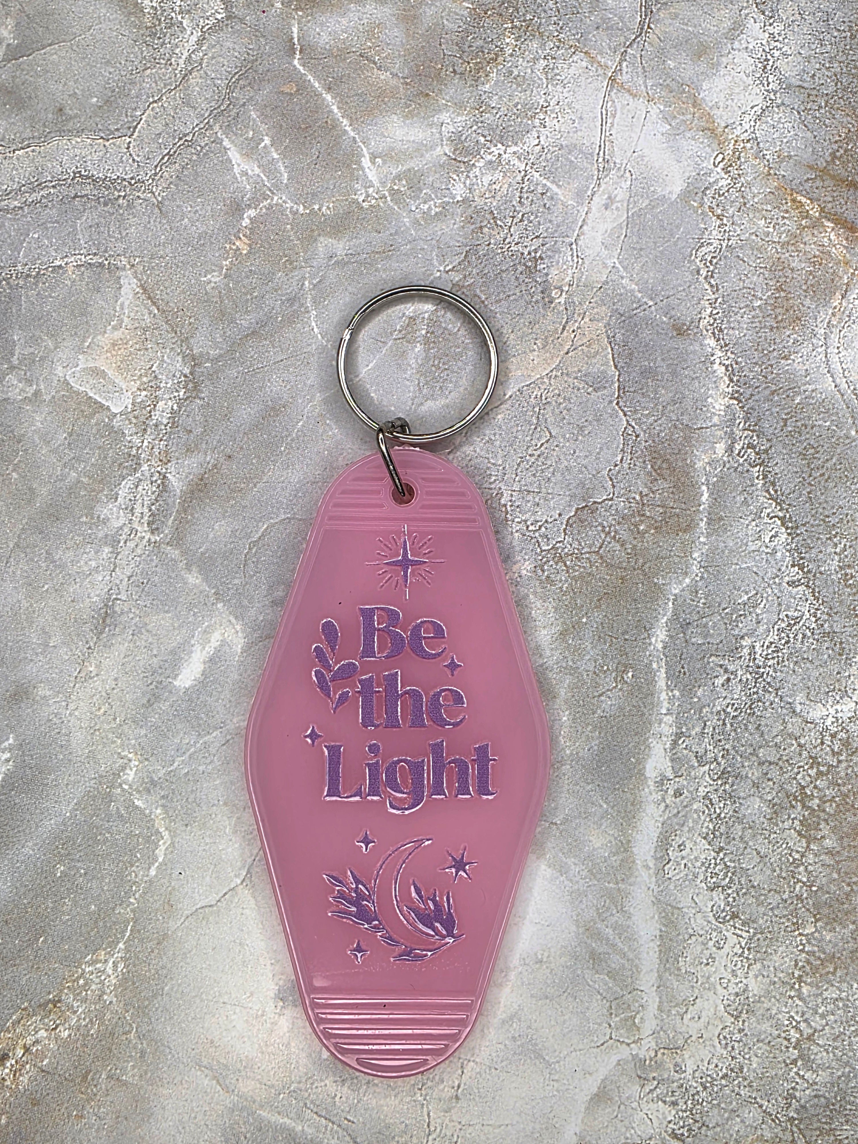 Be the Light Vintage Motel Keychain