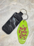 Self Love Club Motel Keychain with Lip Balm Holder