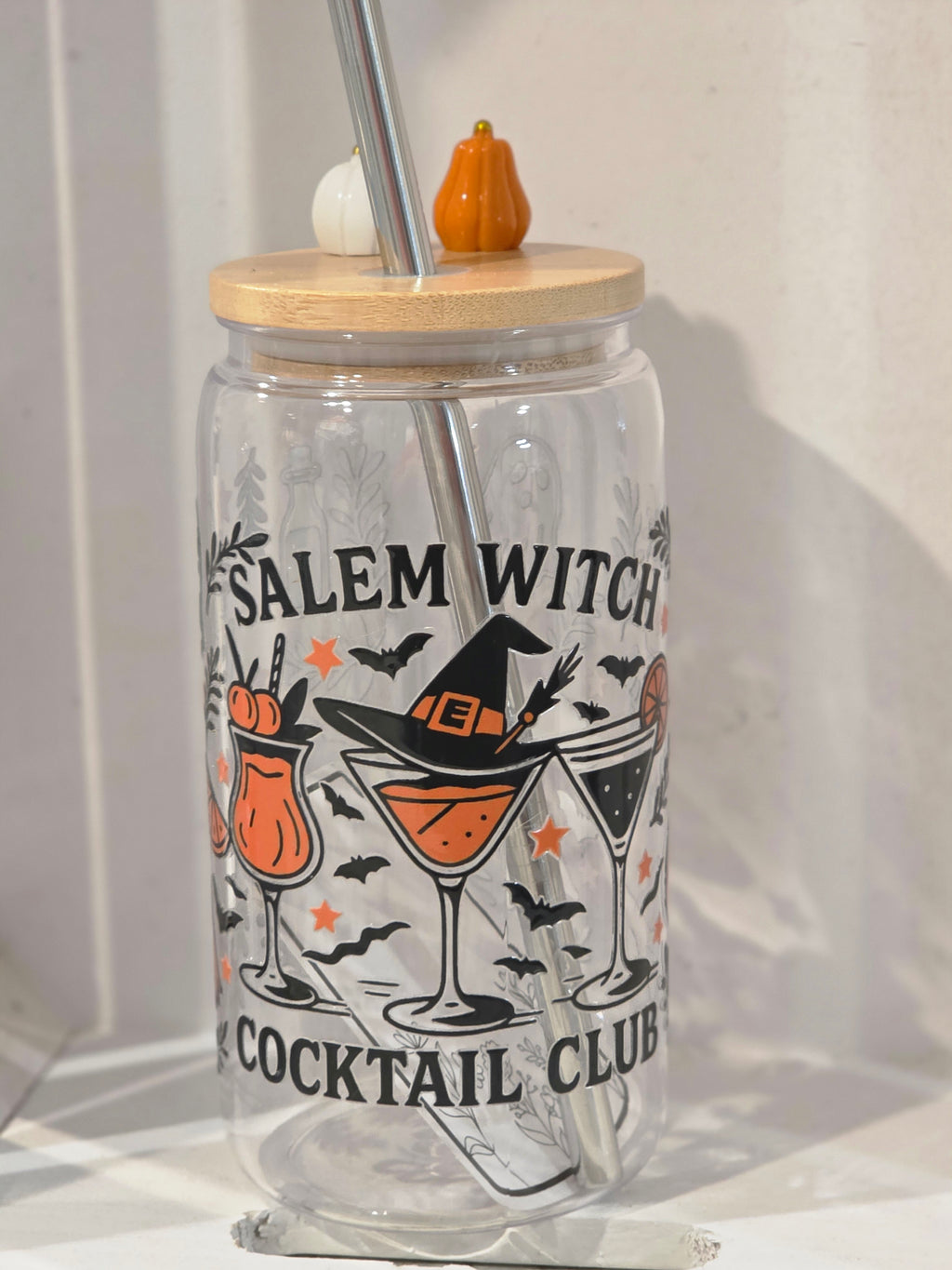 16 oz Salem Witch Cocktail Club Acrylic Tumbler