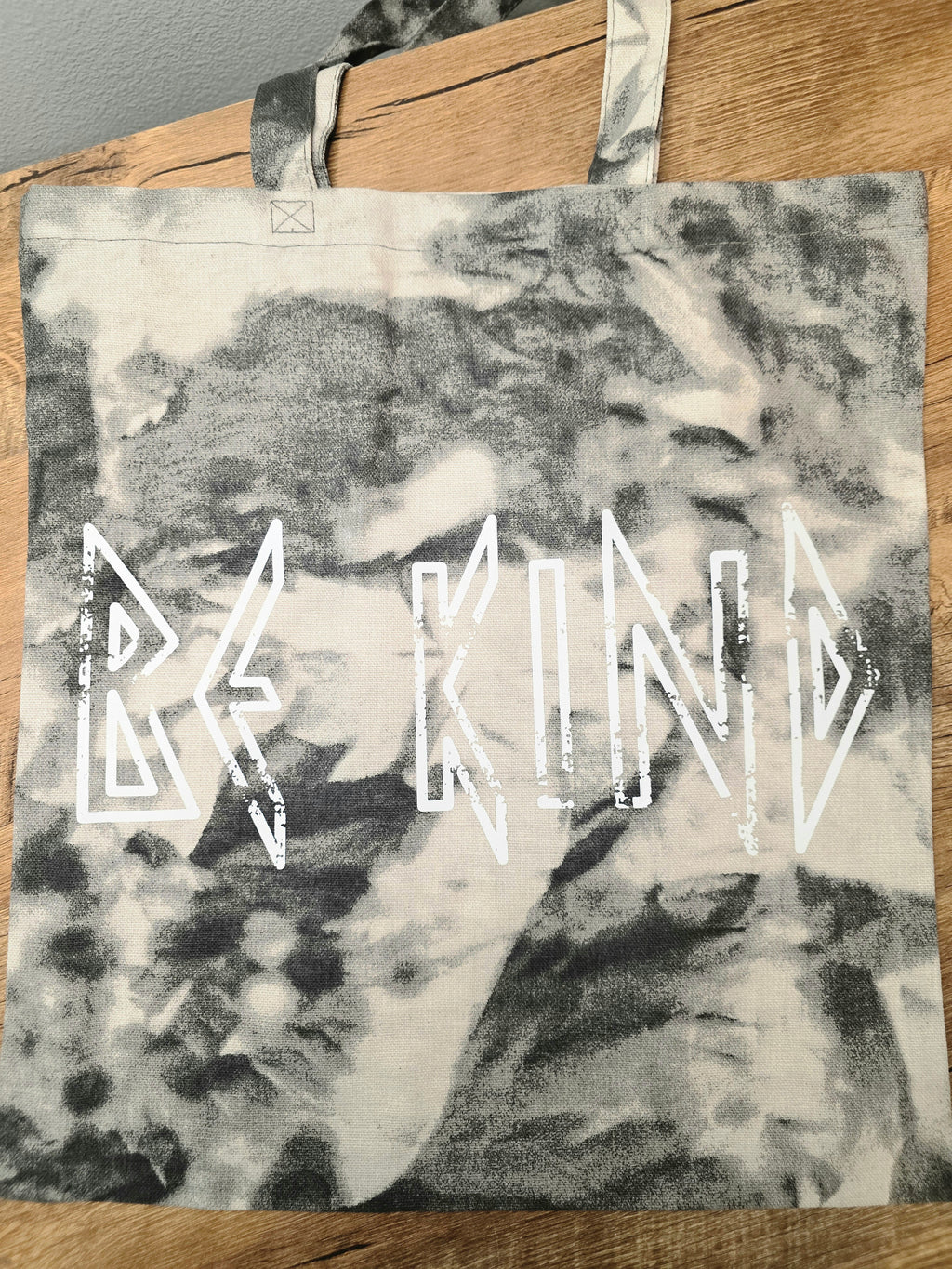 Be Kind Tie-Dye Canvas Tote Bag