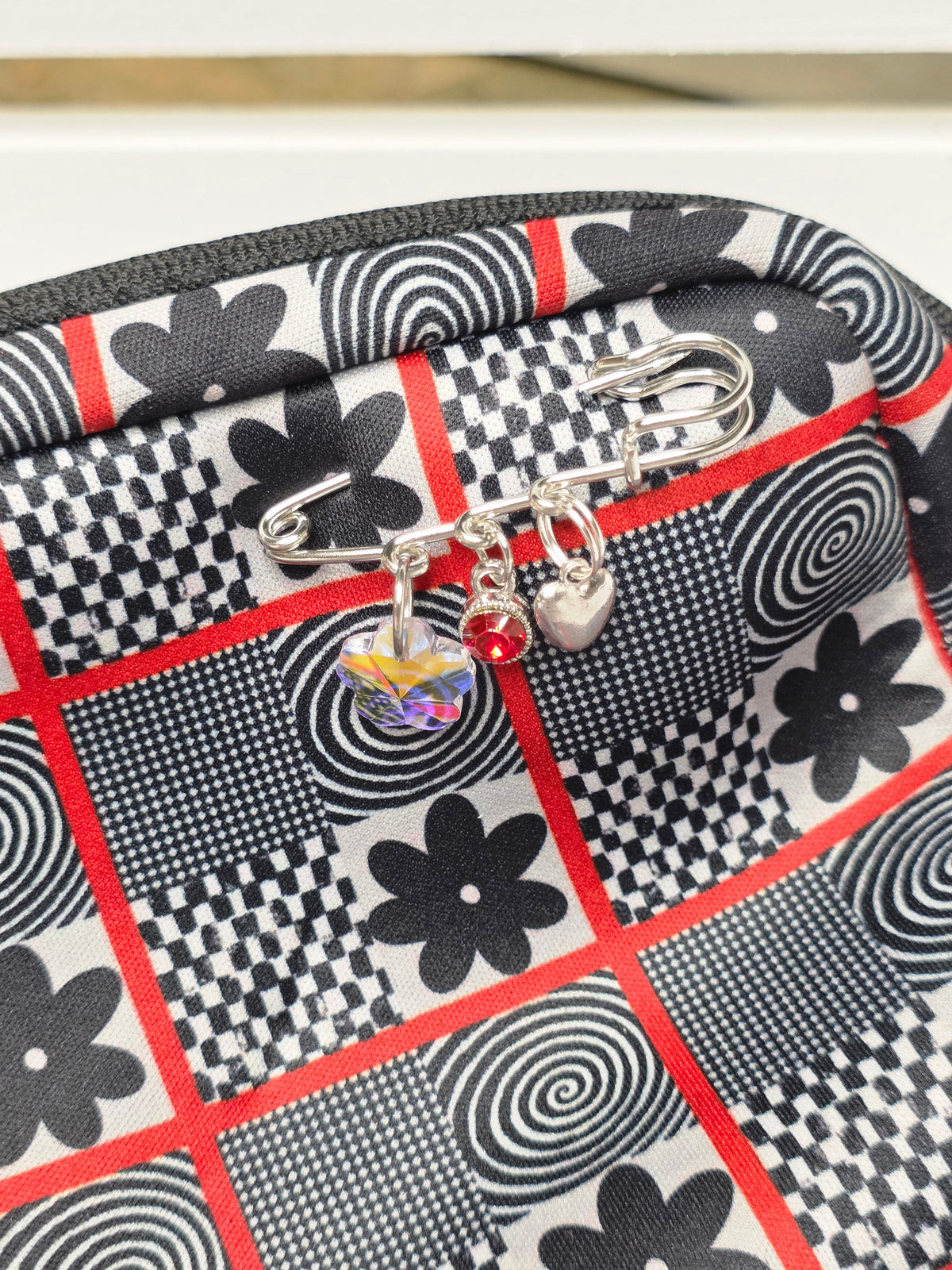 Patchwork Charm Crossbody Bag