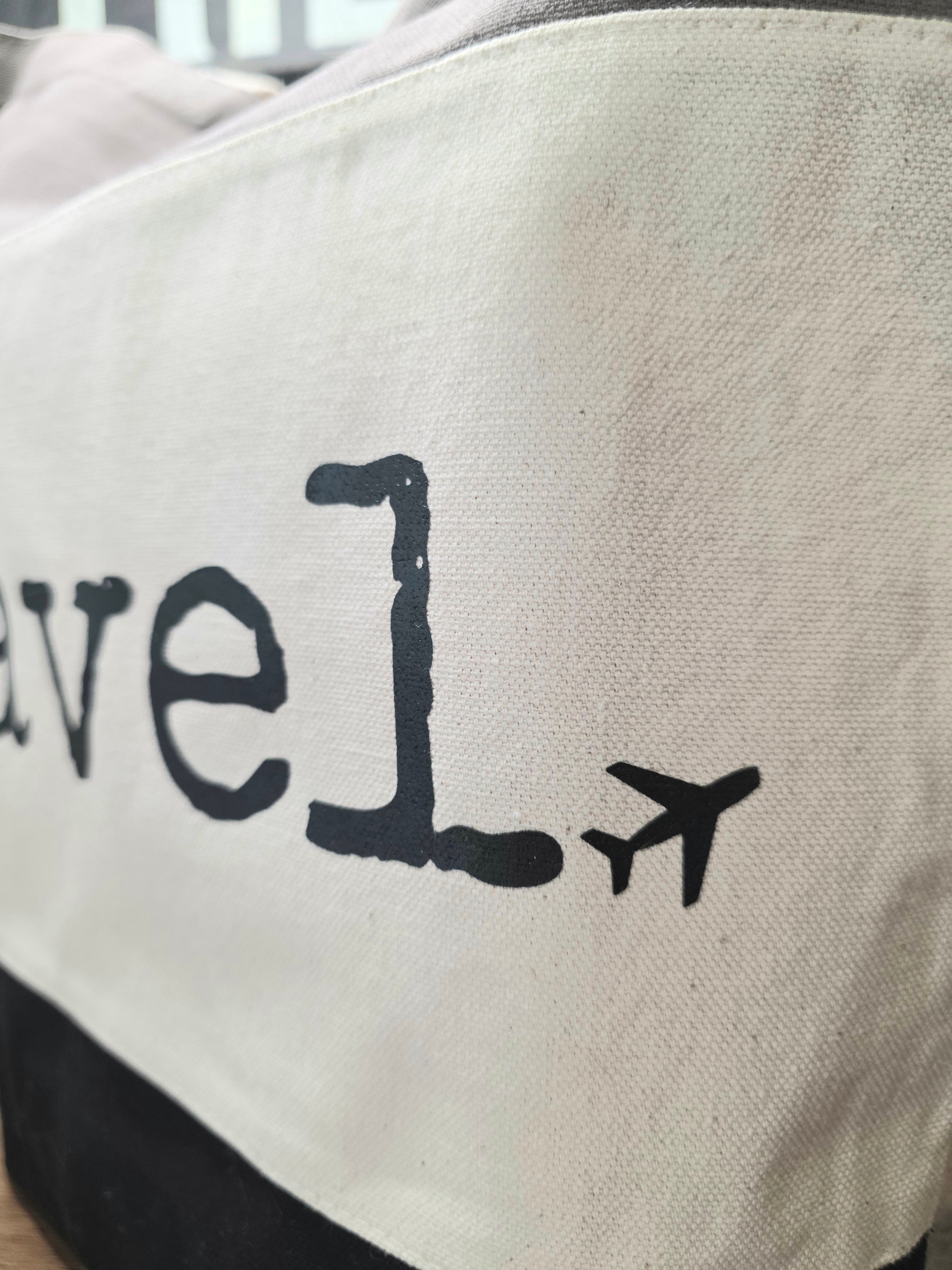 Travel Canvas Tote Bag