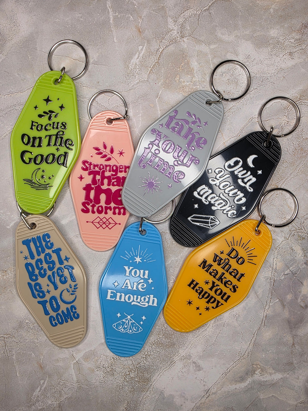 Be the Light Vintage Motel Keychain