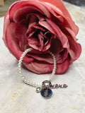 August Birthstone Charm Bracelet