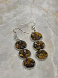 Tiger's Eye Triple Drop Earrings