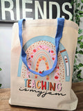 Teaching Is My Jam Canvas Tote Bag