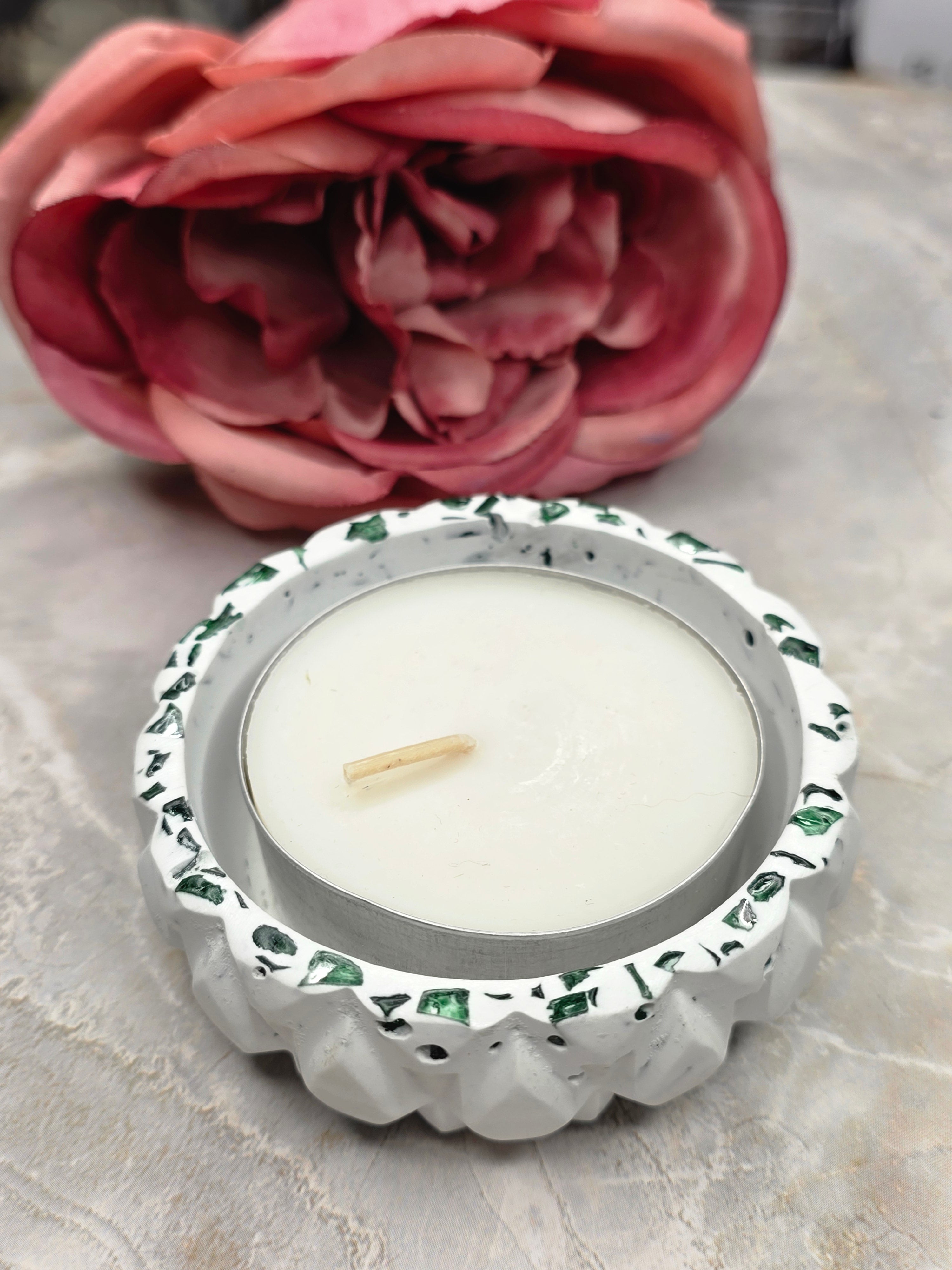 Eco Resin Tealight Candle Holder
