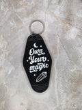Own Your Magic Vintage Motel Keychain