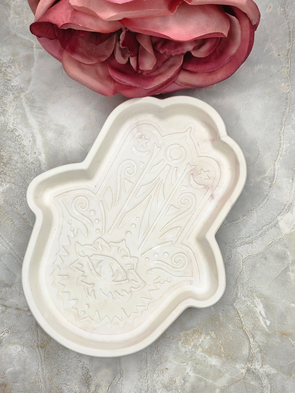 Hamsa Hand Trinket Tray | Eco Resin