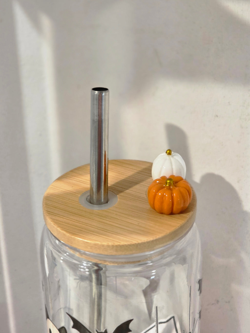 16 oz Ghost Dogs & Pumpkin Acrylic Tumbler