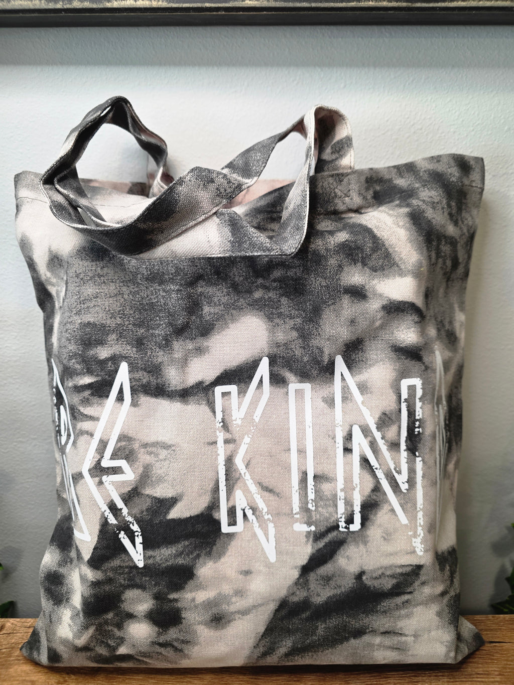 Be Kind Tie-Dye Canvas Tote Bag