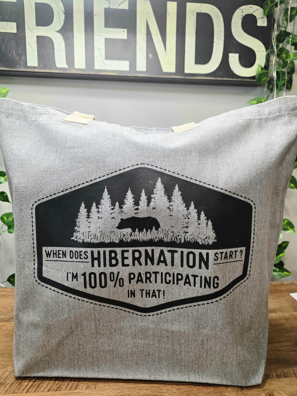 When Does Hibernation Start? Canvas Tote Bag