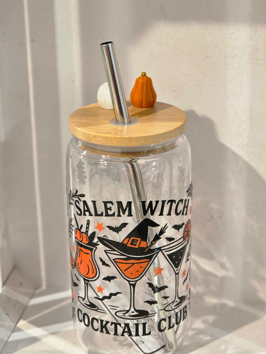 16 oz Salem Witch Cocktail Club Acrylic Tumbler