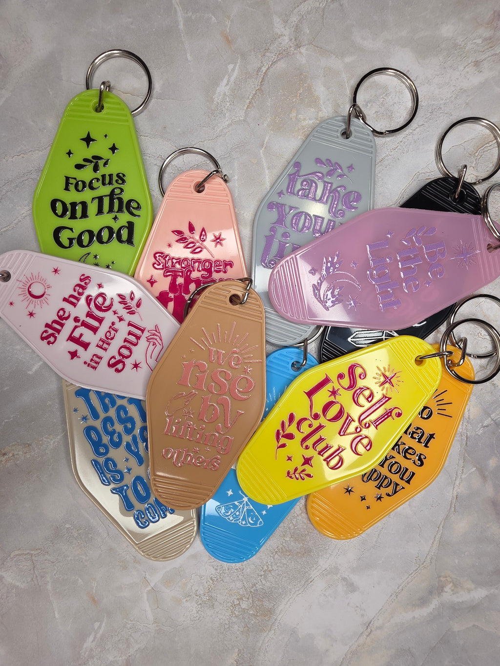 Be the Light Vintage Motel Keychain