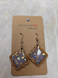 Opal Iridescent Geometric Earrings