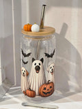 16 oz Ghost Dogs & Pumpkin Acrylic Tumbler