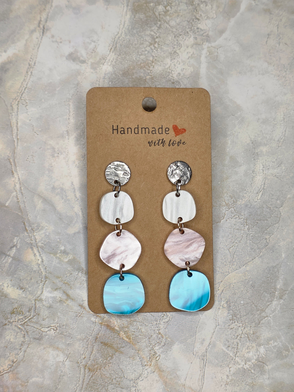 Ocean Tide Acrylic Dangle Earrings