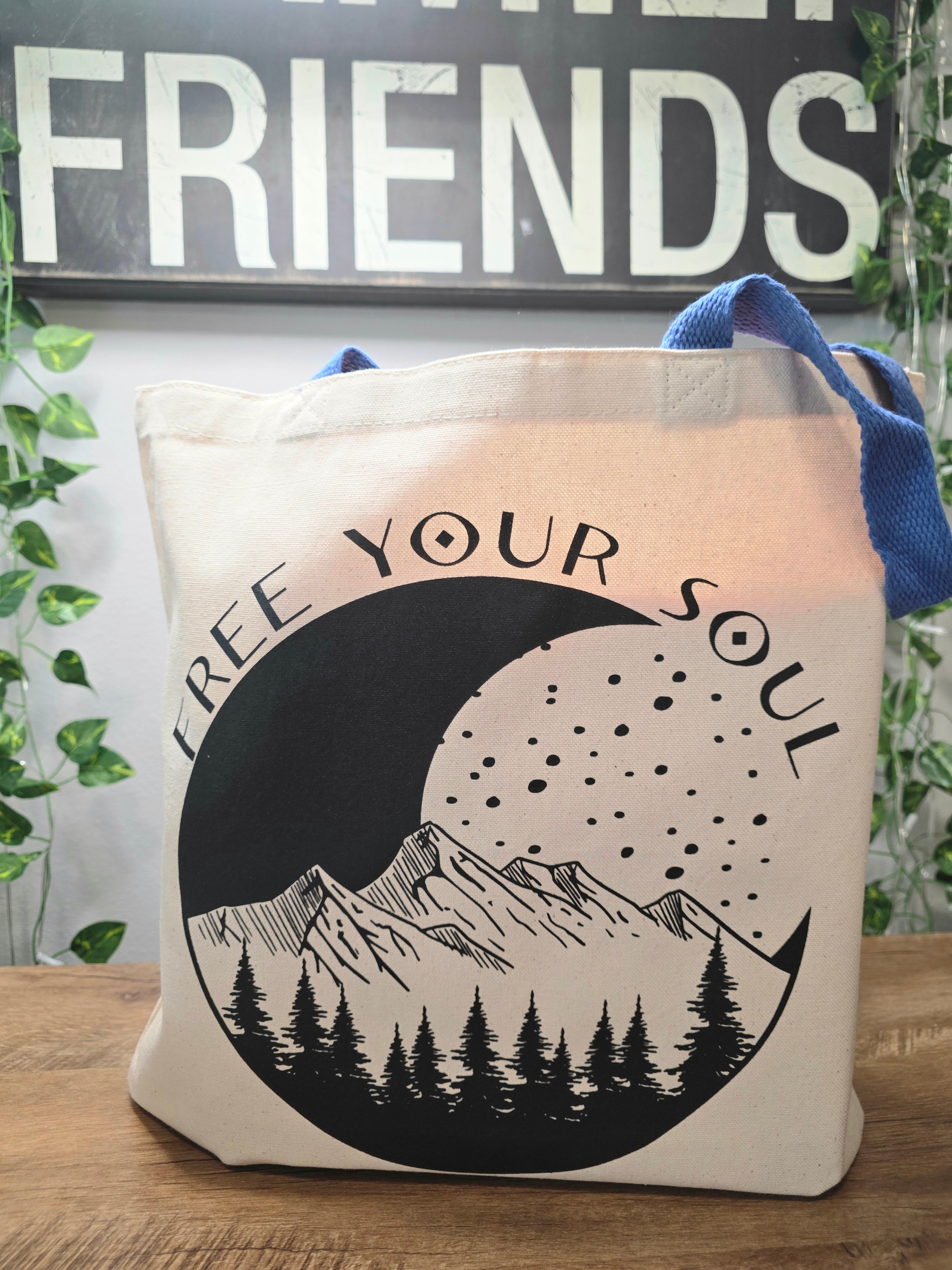 Free Your Soul Canvas Tote Bag