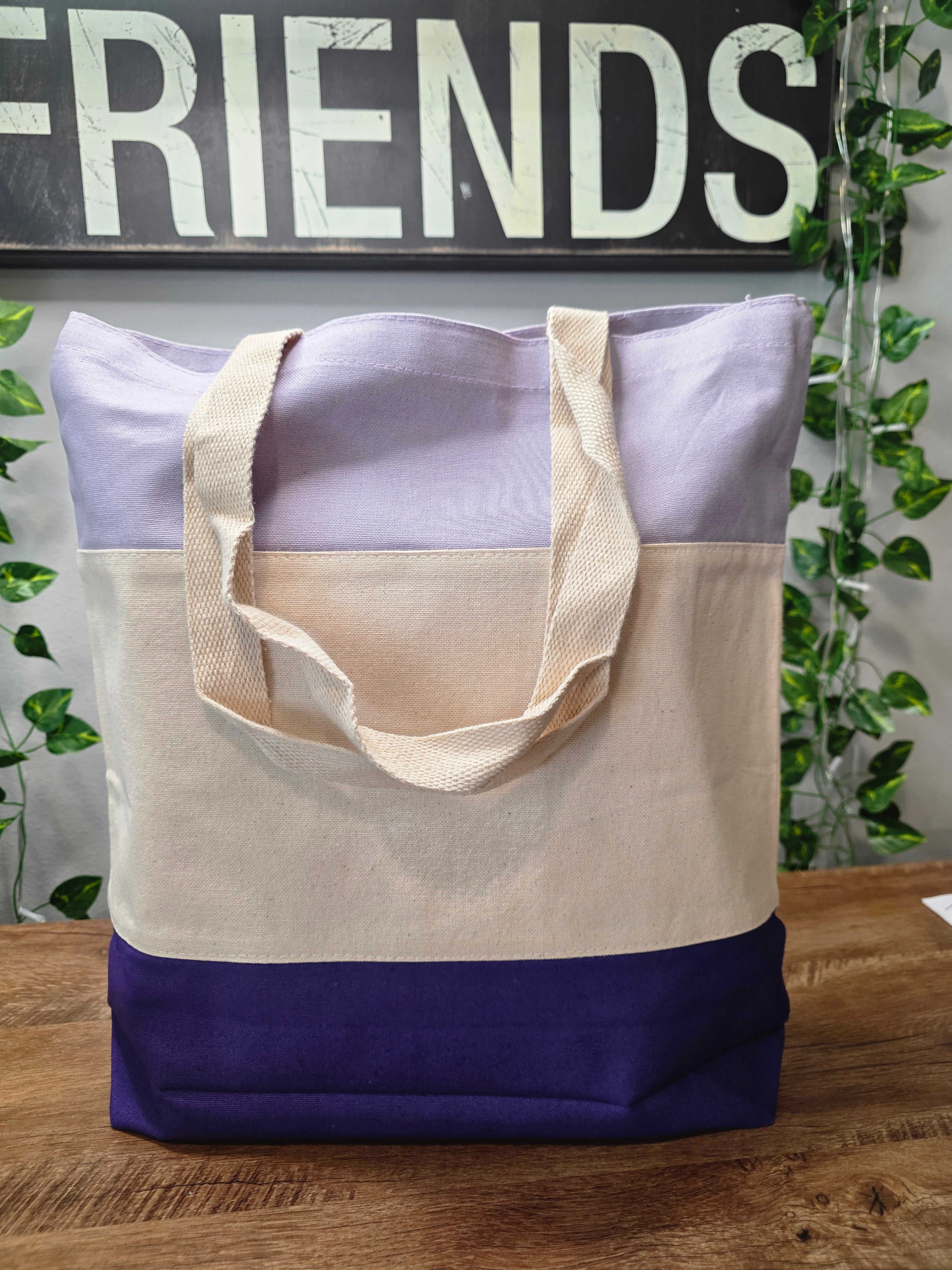 Mama Chenille Patch Canvas Tote Bag