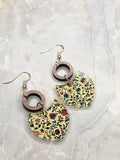 Wildflower Garden Wood & Resin Earrings