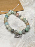 Amazonite Stone of Confidence Bracelet with 2026 Charm