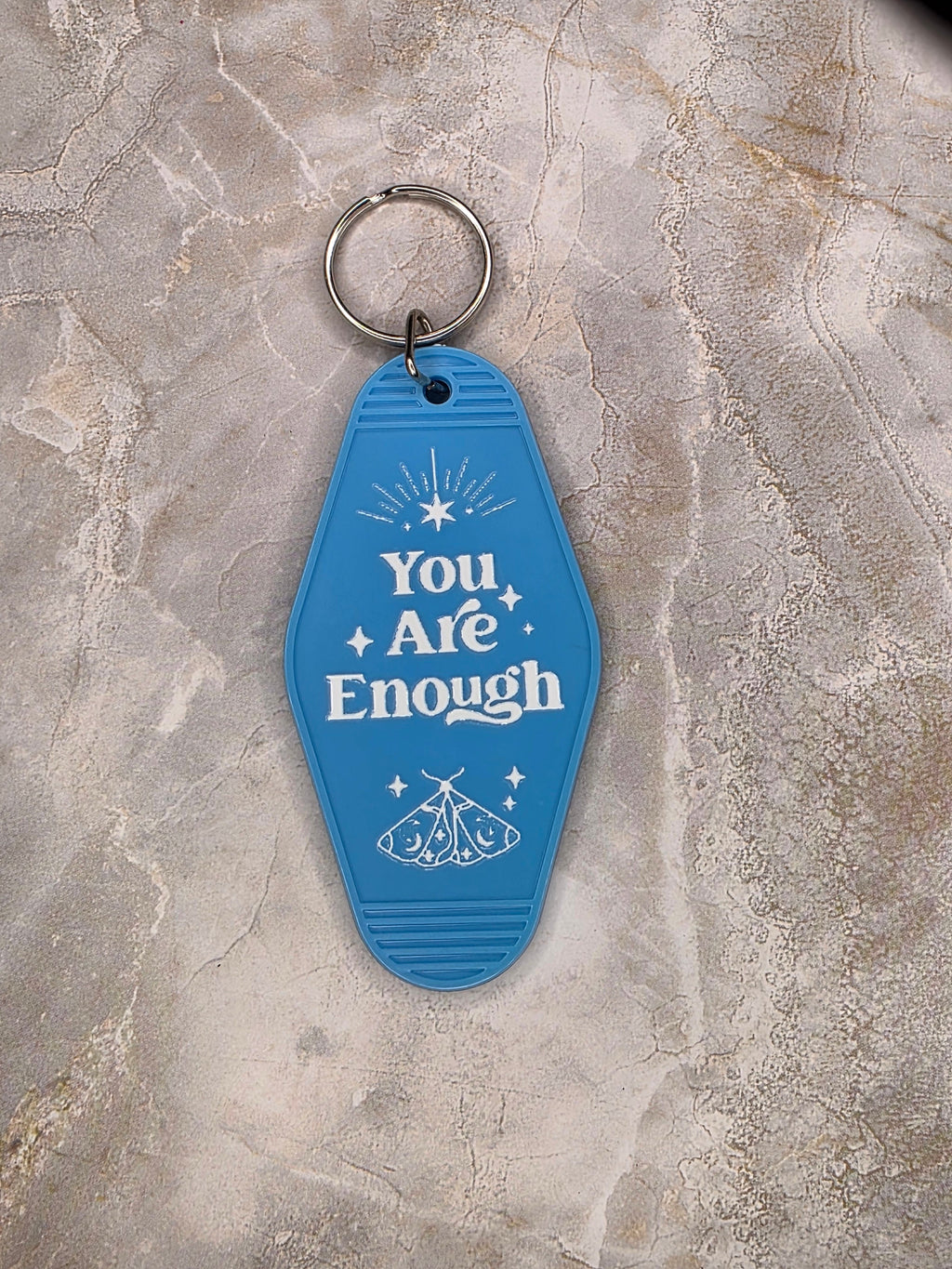 You Are Enough Vintage Motel Keychain