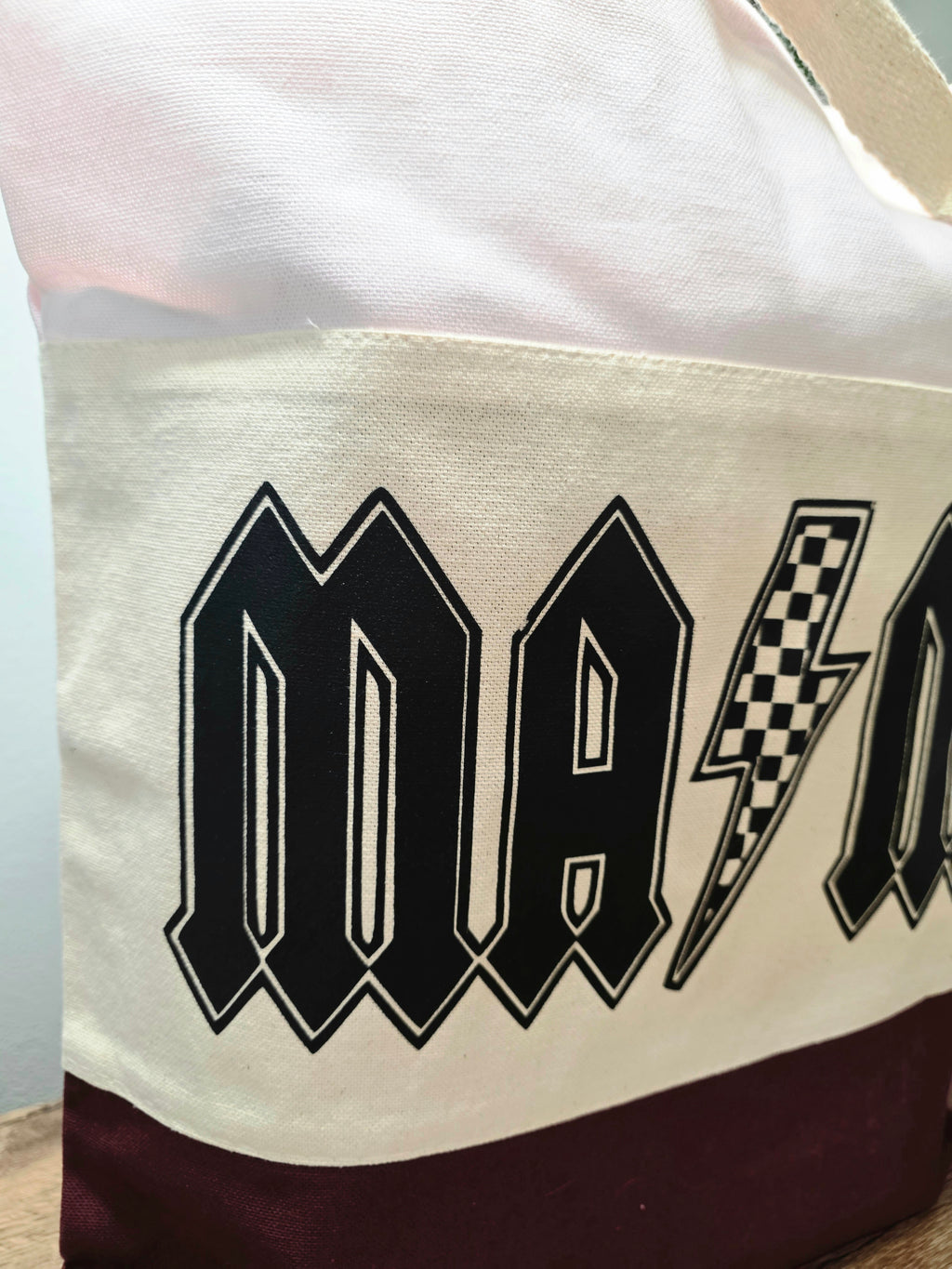 Mama Rock Canvas Tote Bag