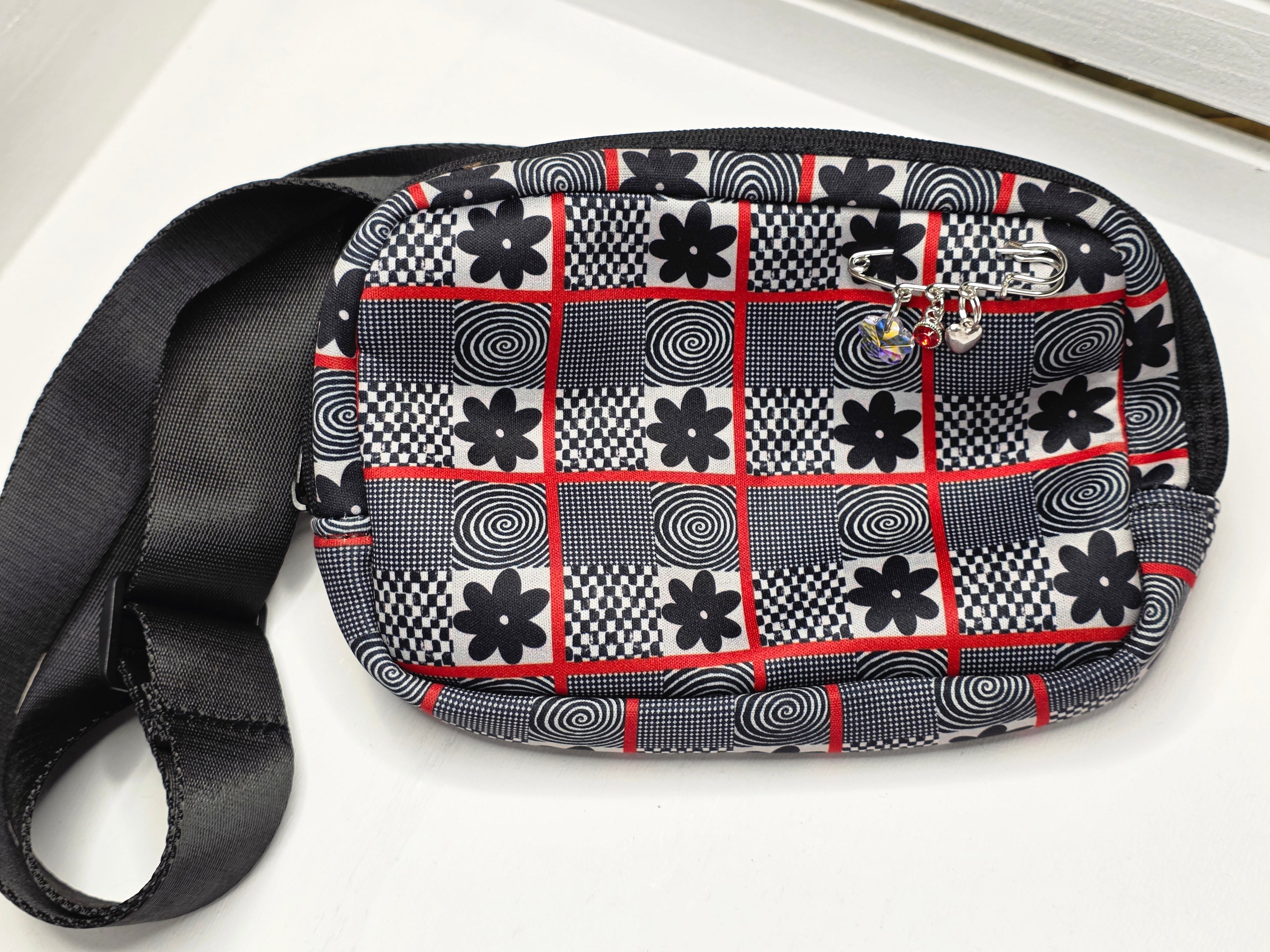 Patchwork Charm Crossbody Bag