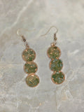 Triple Aventurine Drop Earrings