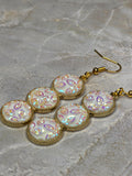 Iridescent Triple Drop Earrings