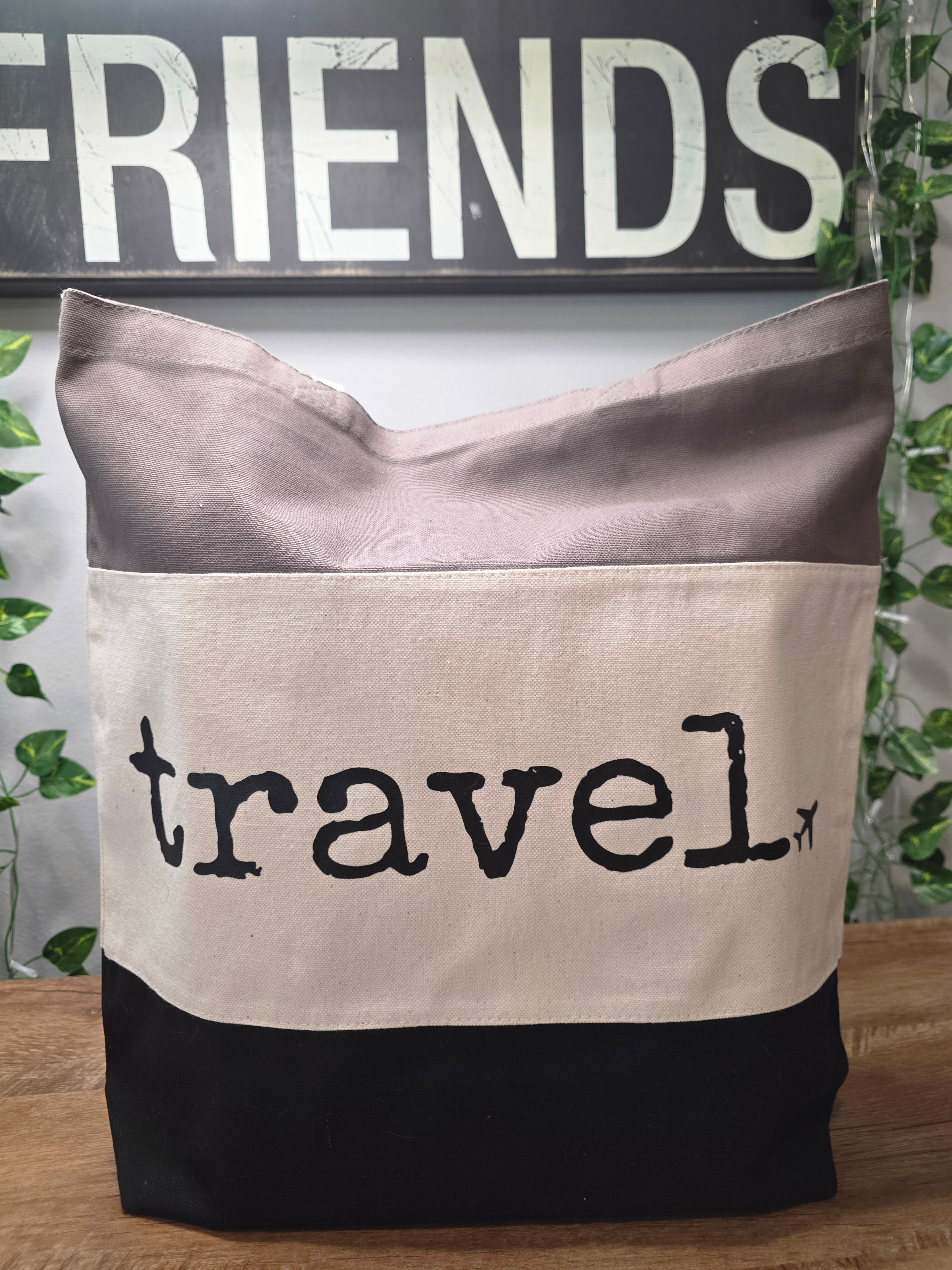 Travel Canvas Tote Bag
